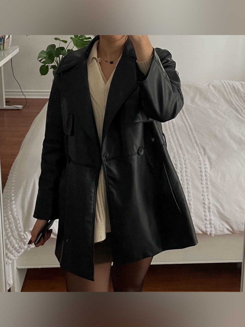 Zara leather jacket
